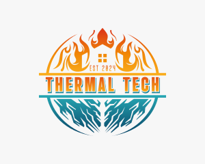 Thermal Cooling Ventilation logo design