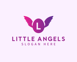 Flying Egg Wings logo design