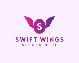 Flying Egg Wings logo design