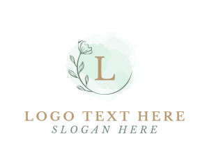 Floral Flower Watercolor  logo