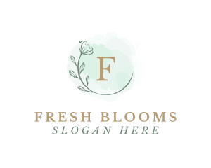 Floral Flower Watercolor  logo design