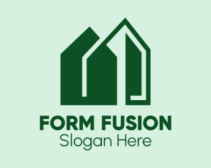 Green House Building  Logo