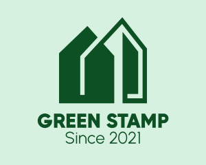 Green House Building  logo design