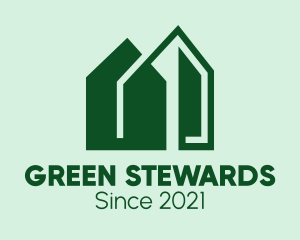 Green House Building  logo design