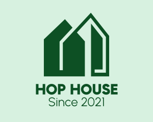 Green House Building  logo design