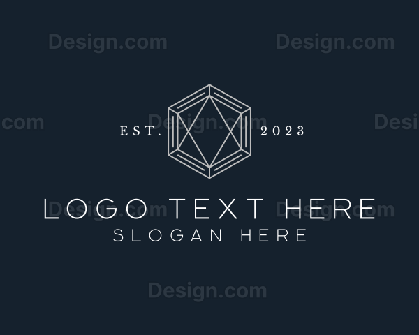Hexagon Diamond Jewelry Logo