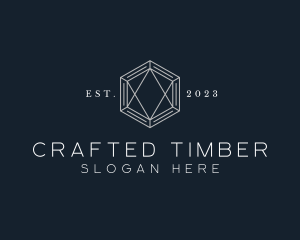 Hexagon Diamond Jewelry logo design