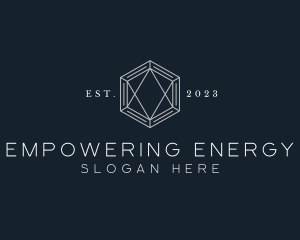 Hexagon Diamond Jewelry logo design