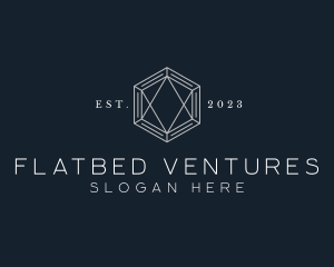 Hexagon Diamond Jewelry logo design