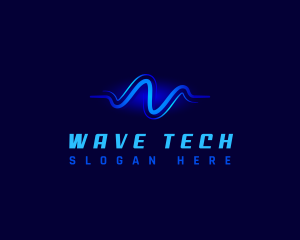 Studio Frequency Wave logo design