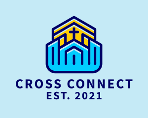 Church Community Cross  logo design