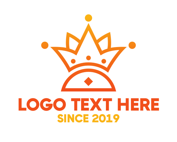 Orange Crown logo example 3