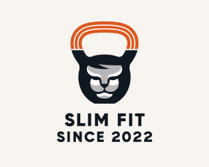 Feline Fitness Kettlebell Weights  logo design