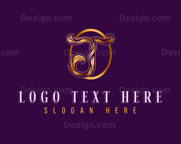 Elegant Decorative Letter J Logo