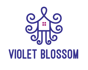 Violet House Ornament logo