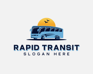 Shuttle Bus Transit logo design