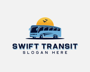 Shuttle Bus Transit logo design