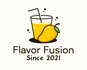 Mango Juice Glass logo design