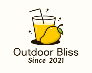 Mango Juice Glass logo design