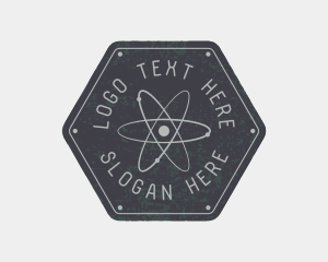 Hexagon Atomic Badge logo