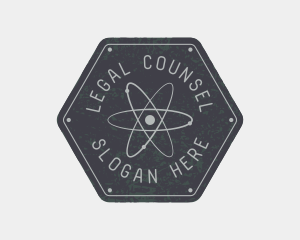 Hexagon Atomic Badge logo