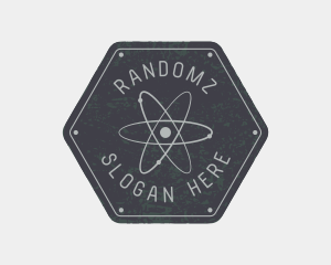 Hexagon Atomic Badge logo