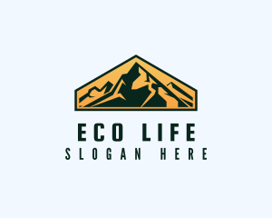 Mountain Peak Hiking logo design