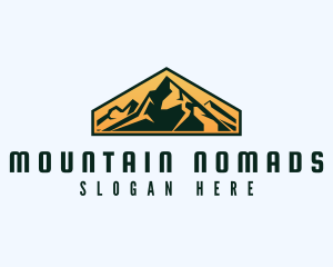 Mountain Peak Hiking logo design