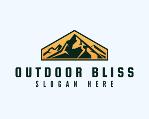 Mountain Peak Hiking logo design