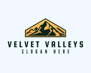 Mountain Peak Hiking logo design