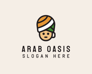 Turban Cup Man logo design