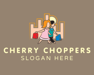 City Couple Shopping Logo