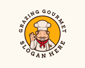 Gourmet Kitchen Chef logo design