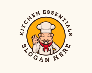 Gourmet Kitchen Chef logo design