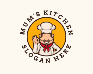 Gourmet Kitchen Chef logo design