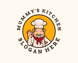 Gourmet Kitchen Chef logo design