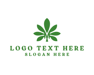 Cannabis Marijuana Plant logo