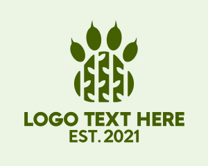 Bear Paw Print Forest  logo