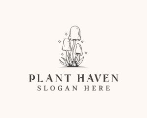 Fungi Mushroom Plant logo design