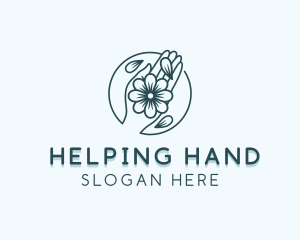 Flower Hand Skincare logo design