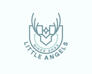 Deer Shield Crest logo