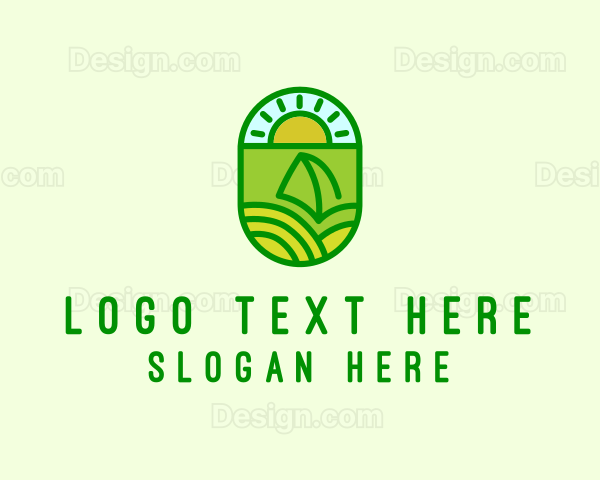 Natural Sustainable Plant Logo