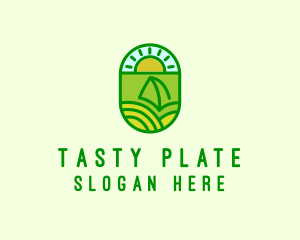 Natural Sustainable Plant Logo