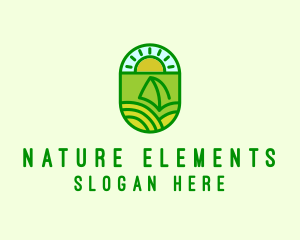 Natural Sustainable Plant logo design