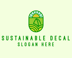 Natural Sustainable Plant logo design