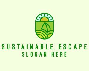 Natural Sustainable Plant logo design