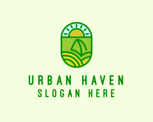 Natural Sustainable Plant logo design