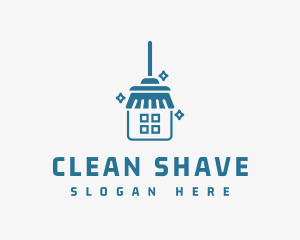 Broom House Clean logo design