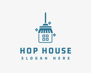 Broom House Clean logo design