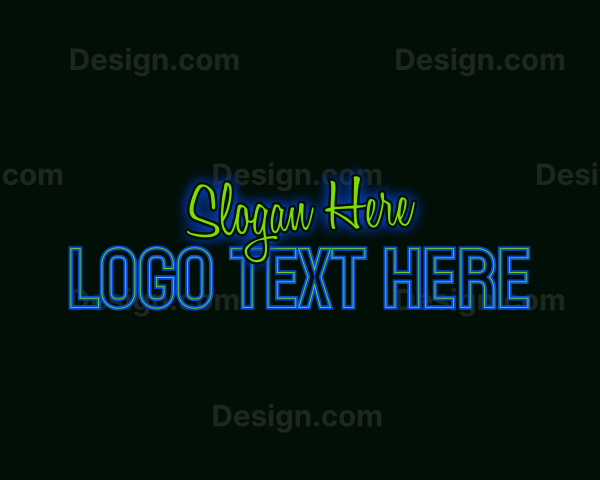 Neon Club Wordmark Logo